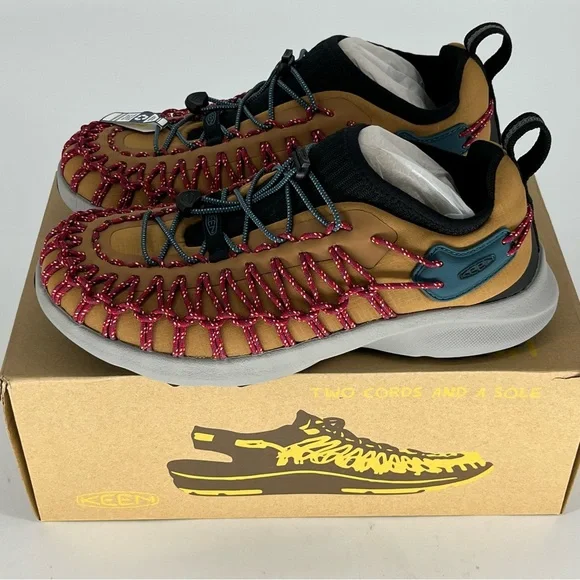 KEEN NEW UNEEK SNK SNEAKERS BROWN SUGAR BLACK WOMEN’S 8.5 MEN’S 7 HIKING OUTDOOR - Picture 4 of 13